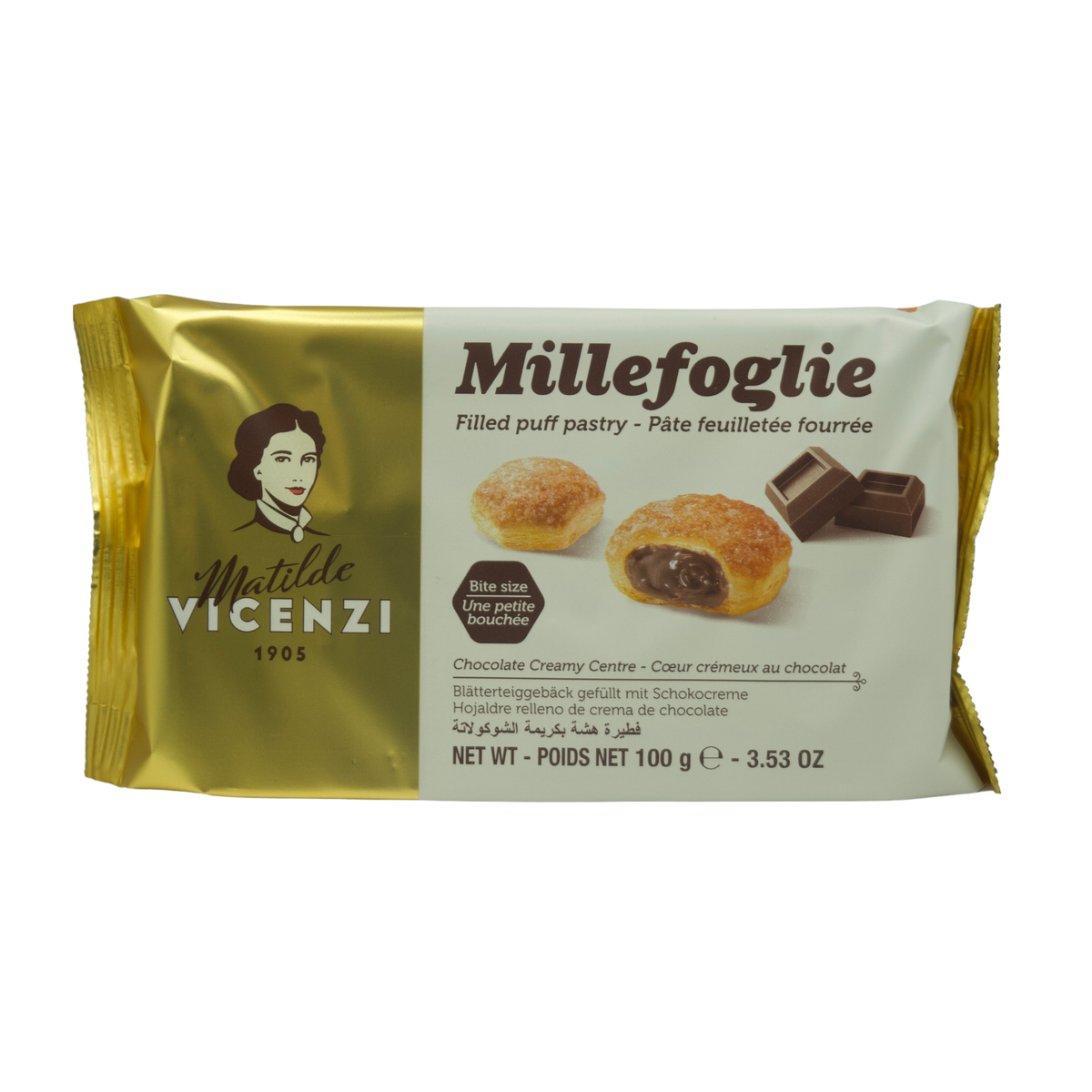 Matilde Vicenzi Bitesize Filled Puff Pastry Cacao (125g)