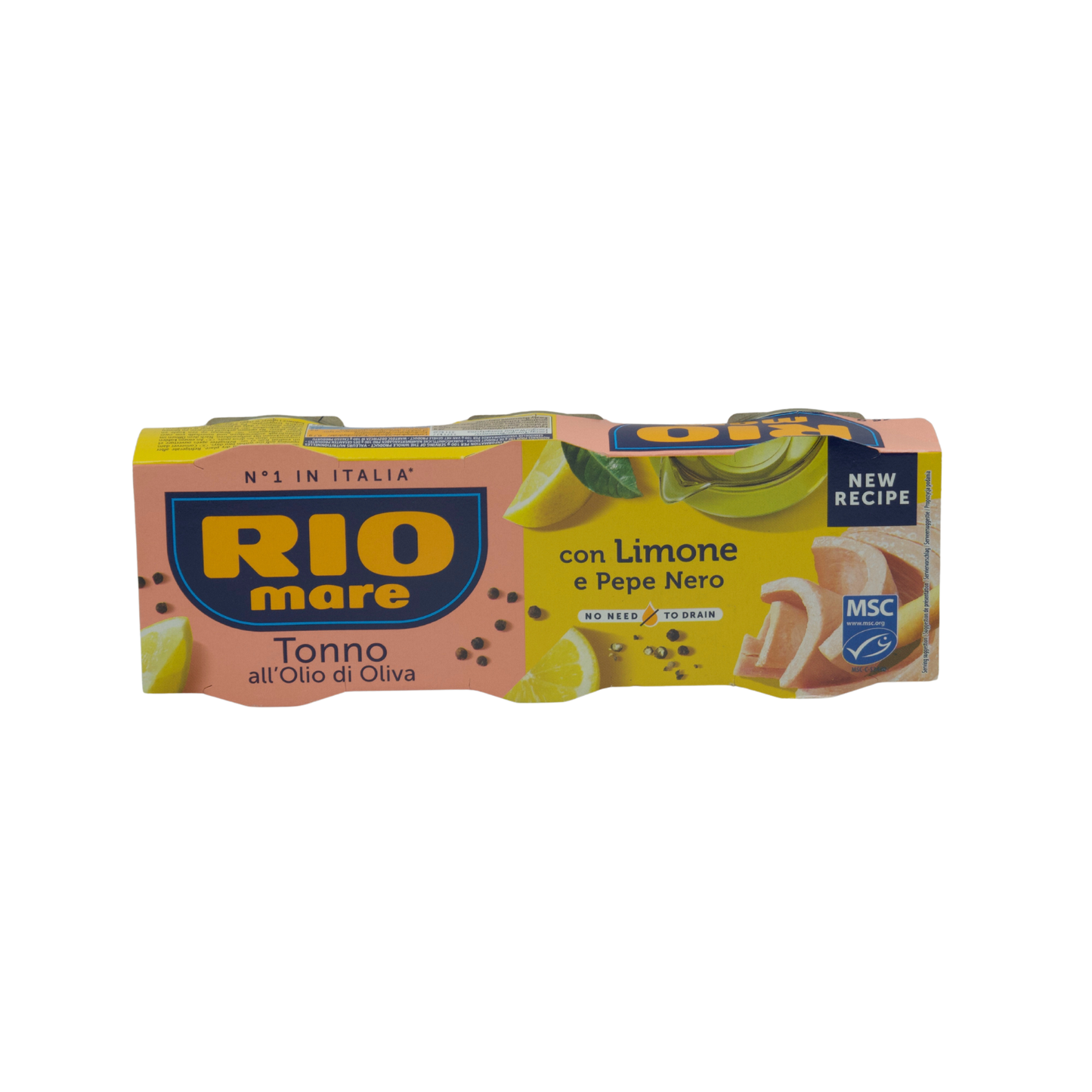 Rio Mare Tonno all'Olio di Oliva con Limone e Pepe Nero (3x80g)